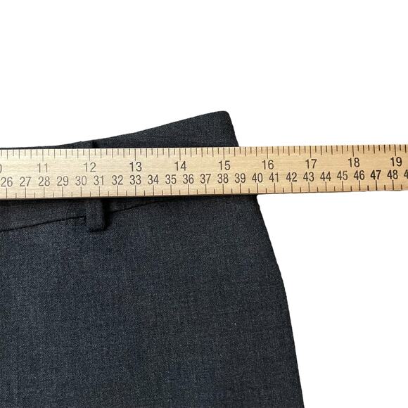 Talbots Petites Dress Pants Sz 6p Heather Gray Relaxed Fit Flat Front Belt Loops - Picture 9 of 12